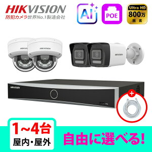 �y��g�q�Ɂz[HIKVISION] [IP-8M] �X�}�[�g�n�C�u���b�h���C�g �m�\�^AI�N�����m �h�ƃJ���� 1~4�� DS-7604NXI-K1/4P DS-2CD1183G2-LIU DS-2CD1083G2-LIU