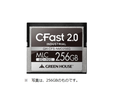 CFast 2.0の高速転送に対応したインダストリアル GH-CFS-NMD256G 工業用 モデル着用 注目アイテム 有名な