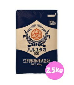 江別製粉　はるゆたか100%　 2.5kg　チャック付スタンドパック入　【パン材料・強力粉・小麦粉・北海道産小麦粉・国産・食パン・ホームベーカリー】