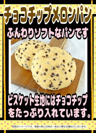 敷島製パン　冷凍生地　チョコチップメロンパンa　85g×76個　【冷凍パン・業務用・パスコ・敷島パン・冷凍メロンパン・発酵必要】