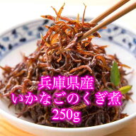 【送料無料】いかなごのくぎ煮　250g　ネコポス　【姫路・播州・兵庫県産・無添加・兵庫県室津産・郷土料…