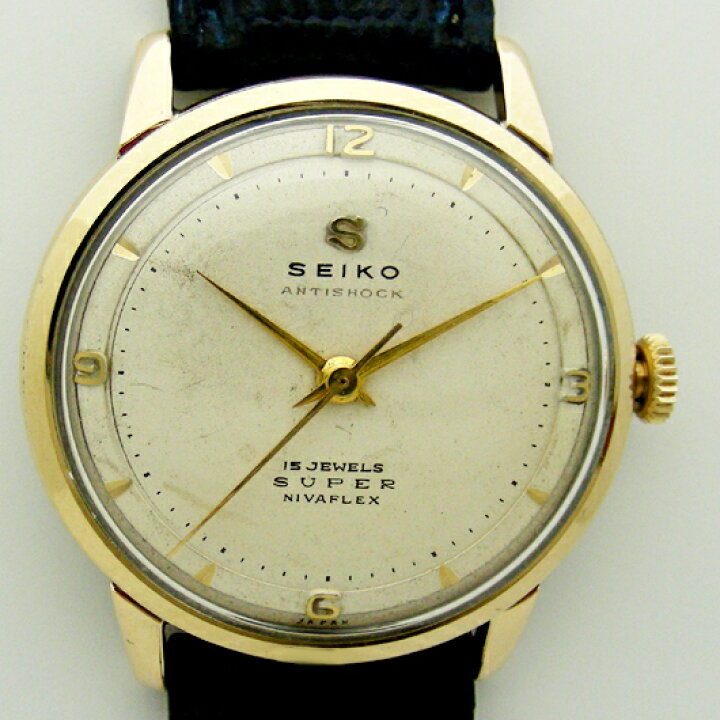 楽天市場】SEIKO SUPER スーパー ANTISHOCK ゴールド 変り文字盤 S 
