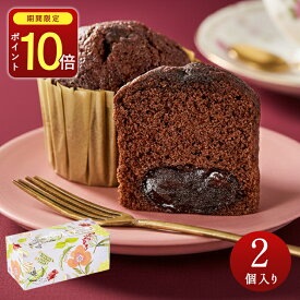 バレンタイン バレンタインデー トリュフケーキ 2個入り 可愛い 義理チョコ 友チョコ 職場 ばらまき 個包装 ギフト プレゼント 人気 ブールミッシュ トリュフケーキ 2個入り『常温配送・焼き菓子』【 5箱以上で送料無料 】