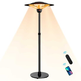 【12月11~15日限定★10%OFFクーポン】ハロゲンヒーター 屋外ヒーター 自立型 業務用ヒーター 高速暖房 1500W 赤外線 防水 省エネ pse認証取得済み 3段階温度調整可能 過熱保護 転倒防止 屋外屋内 電気ヒーター テントガレージ 温室 学校 商用ポ ータブルヒーター