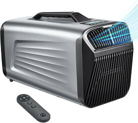 ポータブルエアコン 車中泊 キャンプ用 1500W/5200BTU強力冷房 除湿 移動式 ポータブルクーラー スポットクーラー 車載エアコン リモコン アプリ操作 AC100V対応 ダクト付き 家庭用 業務用