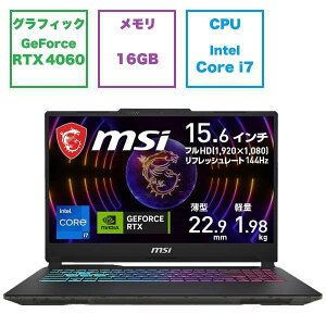 250613 Jۏؕi MSI Q[~Om[gp\R Cyborg-15-A13VFK-4125JP RTX 4060 intel Core i7 SSDF1TB 4526541196508