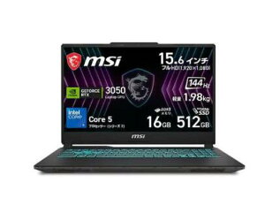 ��260388 ���J���ۏؕi�@MSI�b�G���G�X�A�C�@�Q�[�~���O�m�[�g Cyborg-15-A2RUDX-3355JP [15.6�^ /Core 5 210H /RTX3050 /RAM:16GB /SSD:512GB