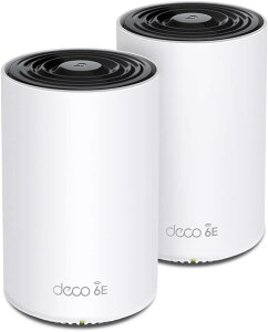 TP-Link WiFi 6E [^[ tri band bVWi-FiVXe p X}[ger Ή LAN X}[gz[ AXE5400 (2402 + 2402 + 574Mbps) Deco XE75 2jbg