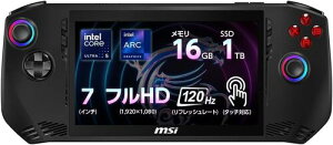 yCoreUltra5^b`Ή120HzfBXvCځEeʃfzMSI|[^uQ[~OPC Claw-A1M-004JP 16GB/SSD1TB/7C` FHD 120Hz tBK[^b`Ή/CoreUltra5vZbT[135H/Windows 11 4526