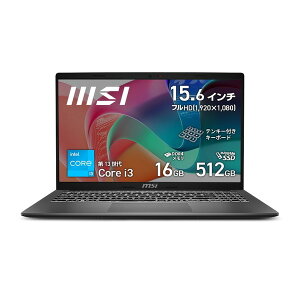250953 Jۏؕi MSI ^yʁEʃm[gPC Modern-15-F13MG-5419JP 15.6C` tHD 60Hz Core i3-1315U UHD OtBbNX 16GB SSD 512GB Windows 11 Home 4526541198311