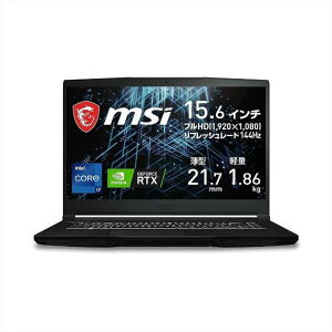 ��260793 ���J���ۏؕi GF63-11UC-062JP MSI(�G���G�X�A�C) �Q�[�~���O�m�[�g�p�\�R�� GF63 Thin 11U GF63-11UC-062JP RTX3050