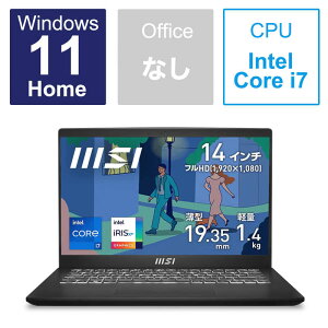 ��260403 MSI �m�[�g�p�\�R�� Modern 14 C11M Core i7-1195G7 SSD 512GB Modern-14-C11M-8027JP 4526541193897