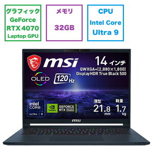 ��260960 ���J���ۏؕi MSI �Q�[�~���O�m�[�g�p�\�R�� Stealth-14-AI-Studio-A1VGG-4538JP intel Core Ultra 9 SSD2TB 4526541196409