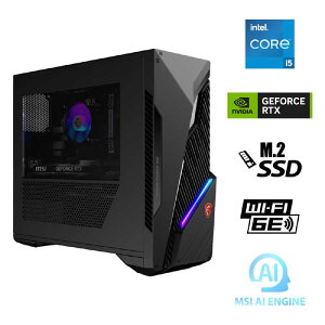 ��251284 ���[�J�[�Đ��ۏؕi MSI(�G���G�X�A�C) �Q�[�~���O�f�X�N�g�b�v�p�\�R�� MAG Infinite S3 14NUC5-2069JP(RTX 4060) �u���b�N Windows11 Home /intel Core i5 /�������F16GB /SSD�F1TB