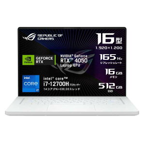 ASUSbGCX[X Q[~Om[gp\R ROG Zephyrus G16 [CgzCg GU603ZU-I7R4050W [16.0^ /Windows11 Home /intel Core i7 /F16GB /SSDF512GB /2023N3f]