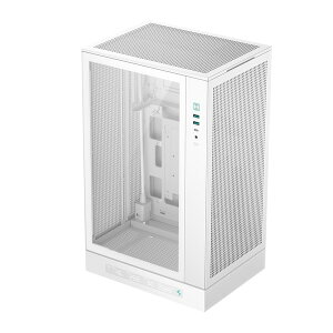 DeepCool PC�P�[�X CH270 DIGITAL WH R-CH270-WHNDM0-G-1 Mini-ITX/Micro-ATX�Ή� �~�j�^���[ �f�W�^���p�l�� �z���C�g