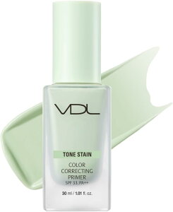 VDL(ヴィディーエル) トーン ステイン カラー コレクティング プライマー 01 ミント 化粧下地 コントロールカラー 赤み ニキビ跡 色ムラ 高保湿 韓国コスメ 30g SPF33 PA++