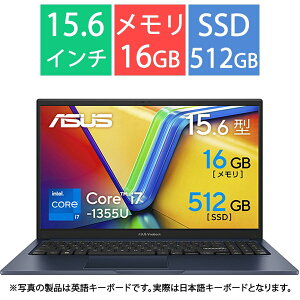 ASUS X1504VA-I7165W �G�C�X�[�X �m�[�g�p�\�R�� Vivobook 15 �N���C�G�b�g�u���[ X1504VA-I7165W 15.6�^ /Windows11 Home /intel Core i7 /�������F16GB /SSD�F512GB