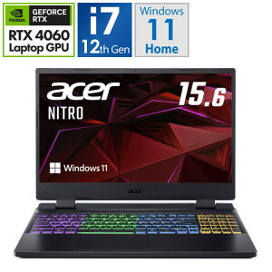 Acer Nitro 5 AN515-58-N76Z46/6 15.6�^ Core i7-12650H 16GB SSD 1TB GeForce RTX 4060 Windows 11 Home �Q�[�~���O�m�[�gPC