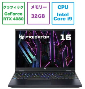 Acer Predator Helios 16 PH16-71-N93Z48 �Q�[�~���O�m�[�g�p�\�R���A�r�T���u���b�N�@[16.0�^ /Windows11 Home /intel Core i9 /�������F32GB /SSD�F1TB /�p��ŃL�[�{�[�h
