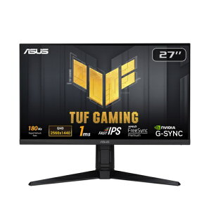 ASUS VG27AQL3A �Q�[�~���O���j�^�[ TUF Gaming �u���b�N �m27�^ /WQHD(2560×1440�j /���C�h /180Hz�n