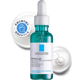 La Roche-Posay(ラロッシュポゼ)エファクラ ピールケア セラム 角質ケア 美容液 保湿 毛穴ケア 黒ずみ 顔 うるおい 毛穴レス つる肌 メンズ 低刺激サリチル酸 ナイアシンアミド 無香料 無着色 敏感肌 混合肌 脂性肌 30ml ダーマコスメ