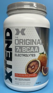 �ܖ������F2027.07�@Scivation Xtend �I���W�i�� ������ BCAA 7g �V���K�[�t���[ 1,314g �V�g�������z�� (90�H��, �u���b�h�I�����W)