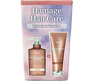 �yKUNDAL/�N���_���z�_���[�W�P�A2����Z�b�g�i�V�����v�[500ml+�g���[�g�����g250ml #�C�����C���� #Ylang Ylang Protein Bonding Shampoo+ Treatment #Ylang Ylang