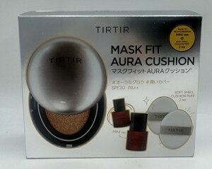 [TIRTIR] MASK FIT CUSHION SET 02 [�e�B���e�B��] �}�X�N�t�B�b�g�N�b�V�����Z�b�g (�{�i18g+���b�h�t�@���f�[�V�����~�j10ml+�p�t2ea) AURA 21N