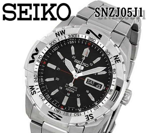 新品 あす楽対応 SEIKO SNZJ05J1 低価格 セイコー 5 ファイブ 日本製 ステンレス 小物などお買い得な福袋 自動巻き 10気圧防水 シースルーバック 腕時計 オートマティック メンズ