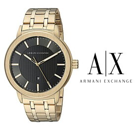 新品 あす楽 送料無料 アルマーニ エクスチェンジ AX1456 ARMANI EXCHANGE メンズ 腕時計 アナログ クオーツ ギフト MADDOX マドックス クオーツ　カレンダー ステンレス ゴールド ブラック