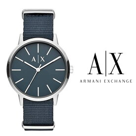あす楽 送料無料 アルマーニ エクスチェンジ AX2712 ARMANI EXCHANGE メンズ 腕時計 アナログ クオーツ　ナイロン ベルト CAYDE ケイド 高級 ブランド シンプル ネイビー ブルー