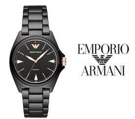 あす楽 送料無料 EMPORIO ARMANI エンポリオアルマーニ Mario Ceramica マリオ セラミカ クオーツ メンズ 腕時計 ステンレス セラミック AR70003 人気 オススメ プレゼント アナログ カレンダー ブラック ゴールド