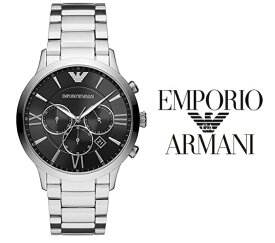 あす楽 送料無料 EMPORIO ARMANI エンポリオアルマーニ ジョバンニ GIONANNI クオーツ メンズ 腕時計 ステンレス AR11208 人気 オススメ プレゼントアナログ カレンダー ブラック