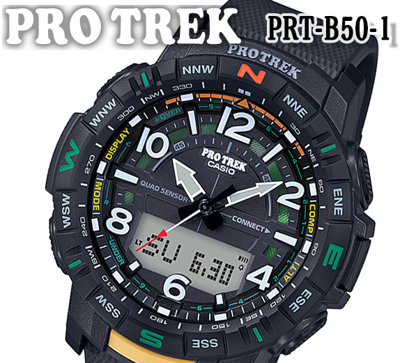 [送料無料]CASIO カシオ 腕時計 プロトレック PRO TREK[おすすめ 人気 プレゼントアウトドア ギフト]［モバイルリンク］[おしゃれ 腕時計][PRT-B50-1] [送料無料]CASIO カシオ 腕時計 プロトレック PRO TREK[おすすめ 人気 プレゼントアウトドア ギフト]［モバイルリンク］[おしゃれ 腕時計][PRT-B50-1]