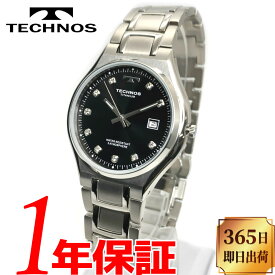 【あす楽 送料無料】TECHNOS テクノス メンズ クォーツ 腕時計 3気圧防水(30m防水) チタン ステンレススチール アナログ デイトカレンダー(日付) 3針 バタフライバックル T9B88IB