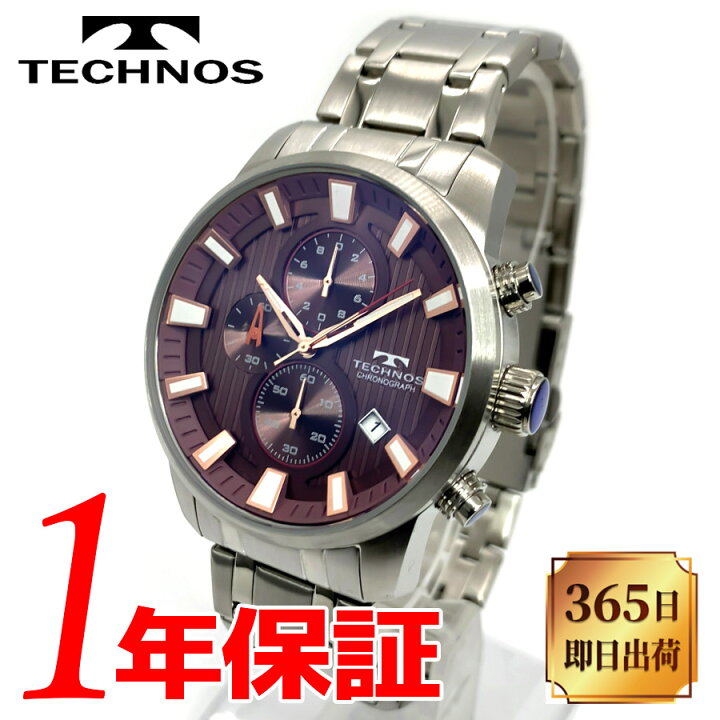 楽天市場】【国内正規品】TECHNOS テクノス CHRONOGRAPH クロノグラフ 