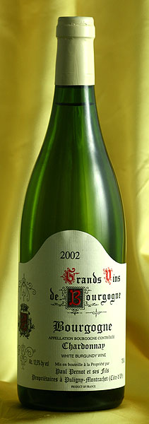 Paul Pernot<br>Bourgogne Chardonnay [2002]750ml<br>ブルゴーニュ・シャルドネ[2002]750ml<br>Bourgogne Chardonnay　750ml<br>ポール・ペルノPaul Pernot