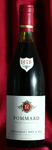 RemoissenetPommard�@[1978]750ml�|�}�[��[1978]750ml�������X�l Remoissenet