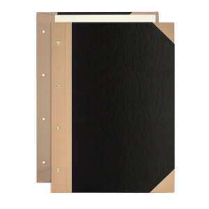 プラス とじ込表紙 A4縦 4穴 FL-006TU 77-178 黒