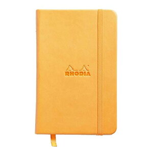 RHODIA(ロディア) ノート WEBNOTEBOOK A6 ドット罫 192ページ イタリア製合皮ハードカバー オレンジ cf118568