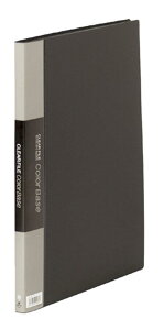 キングジム クリアファイル カラーベース 20ポケット B4タテ 黒 142C-BK