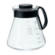HARIO (ハリオ) V60 レンジサーバー 800ml 2~6杯用 ブラック コーヒーサーバー 耐熱ガラス 日本製 XVD-80B