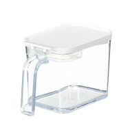 アスベル 調味料ポット 片手で操作 擦切り付き コンパクト レギュラータイプ 700ml 白