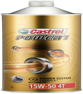Castrol(JXg[) GWIC POWER1 4T 15W-50 MA2 1L ֎4TCNGWp 