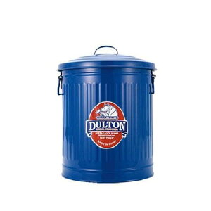 ダルトン(Dulton) ミニガベージカンSサイズ 3.5L ブルー ゴミを入れる物こそ綺麗だと思う物を使いたい ふた付きゴミ箱 ブリキ缶 高さ240mm 直径185mm 100-105-BLS