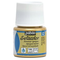 ぺべオ(Pebeo) 布用絵具 濃色生地にも描ける セタカラー不透明シマー色 45ml リッチゴールド 62