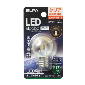 ELPA �G���p LED�d��G30�`E17 �d���F �����p �ȃG�l�^�C�v LDG1CL-G-E17-G246