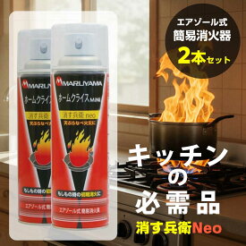 2本セット-エアゾール式簡易消火具 消す兵衛Neo