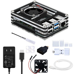 yzGeeekPi Raspberry Pi 4P[Xi4010t@tj5V 3A USB-CdA_v^[4q[gVN1M}CNHDMIP[uHDMI-}CNHDMIA_v^[USBJ[h[_[iYx[pC4fBp